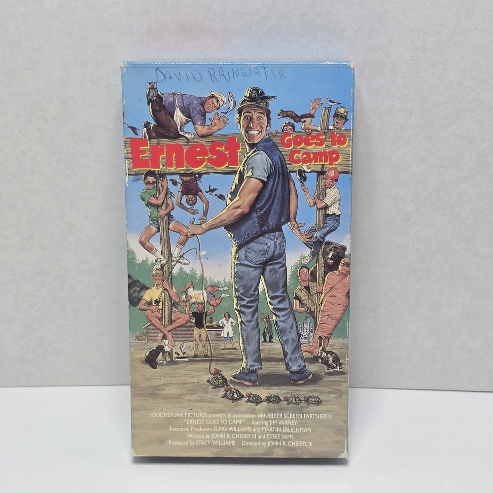 Ernest Goes to Camp VHS w/ Slipcase Touchstone Home Video 1987 Jim Varney